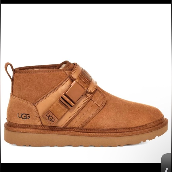 UGG Neumel Snapback Suede leather Chukka short Boots Chestnut Brown pull on 9 main image 7